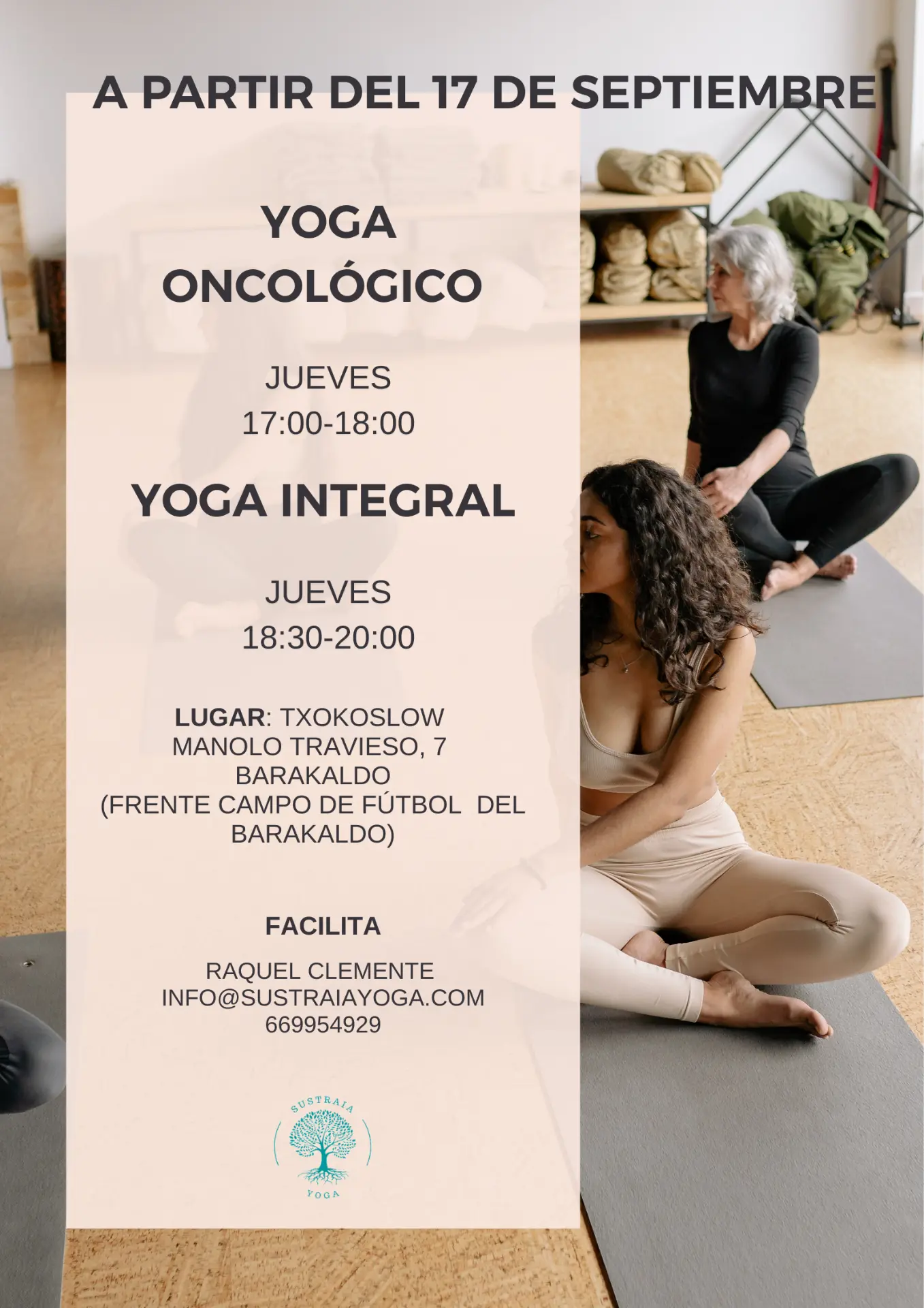 Horario de las clases de yoga